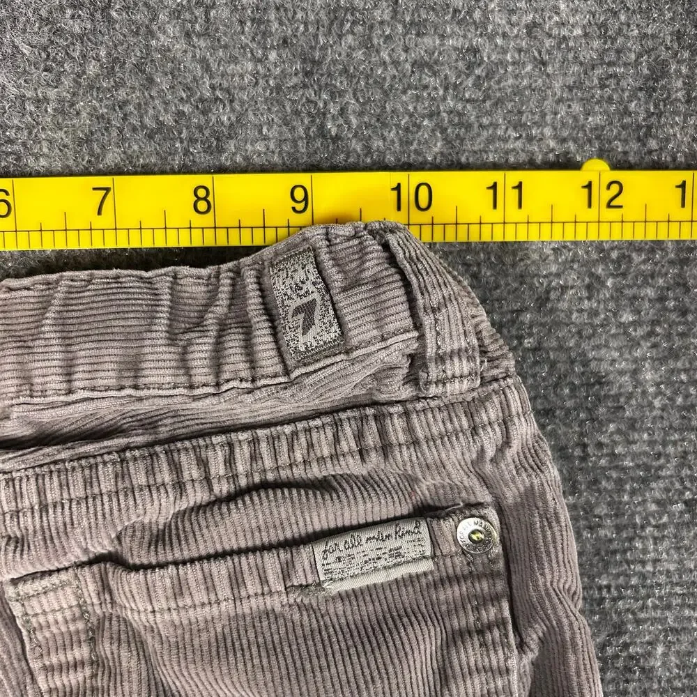 Seven For All‎ Mankind Standard Corduroy Kids 7 Gray 100% Cotton